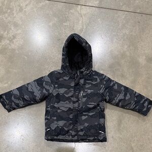 Columbia Youth Black and Gray Patterned Jacket